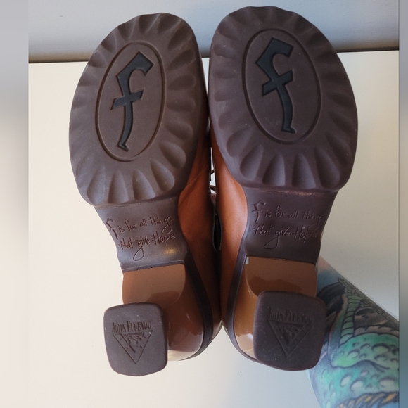 Fluevog Kitschy Kitschy Boom Boom Viv Low-heeled Leather Lace-up, VGUC, Size 8.5 - Picture 10 of 11